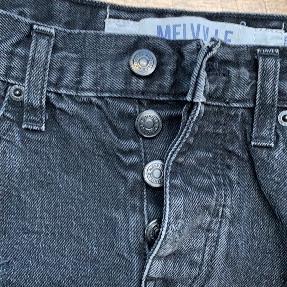 Brandy Melville High Waisted Destroyed Button Fly - Picture 3 of 7